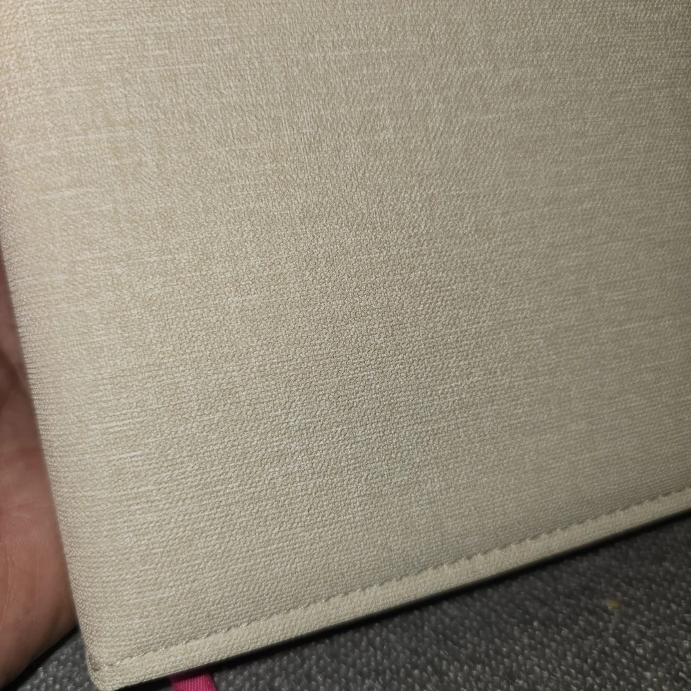 Love Notes Cream Binder with Pink Accent
